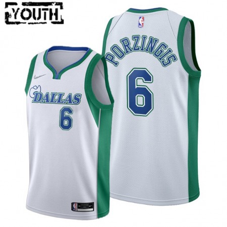 Camiseta Niños Dallas Mavericks Kristaps Porzingis 6 Nike 2021-22 City Edition Swingman